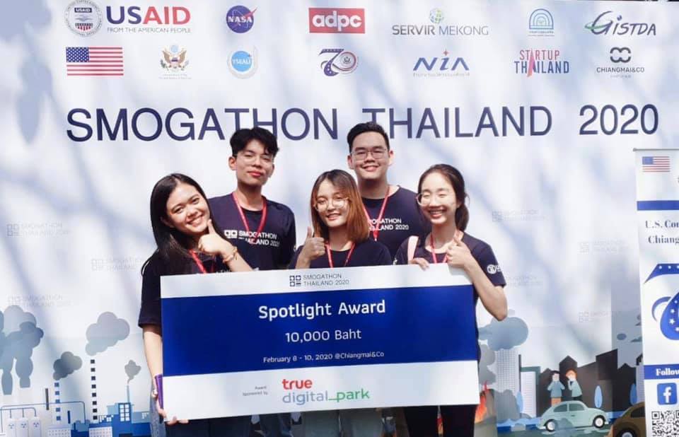 Spotlight Award from SMOGATHON THAILAND 2020 @Chaingmai (February 8-10, 2020) 